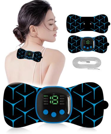 Wireless cervical massage devices 8 modes and 19 massage intensities remote control portable mini-USB electro massager patch kit for shoulder neck waist leg