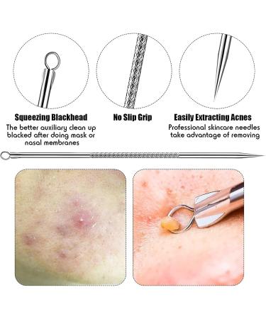 4 pcs Blackhead Remover Comedone Extractor Acne Clip Curved Blackhead Tweezers Kit Professional Stainless Pimple Acne Blemish Removal Tools Kit (Acne 4-Piece Set) - Buy Online on GoSupps.com