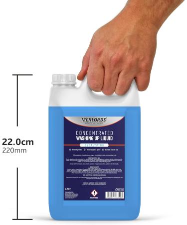 McKLords Eucalyptus Washing Up Liquid - 2.5L | Commercial Grade Concentrated Formula - Buy Online on GoSupps.com