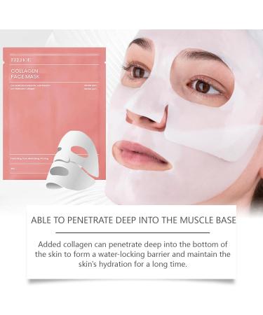 Collagen Mask - Bio Deep Collagen Face Mask - Collagen Face Mask - Anti Wrinkle Mask - Hydrating Face Masks - Face Masks Beauty for Firming Bri_ghtening Anti-Aging (6) - Buy Online on GoSupps.com