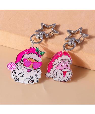 Shop VSilay Lianxue Multi-Colored Acrylic Santa Claus Key Pendant - Stylish Christmas Keychain & Bag Decoration - International Shipping Available - Buy Online on GoSupps.com