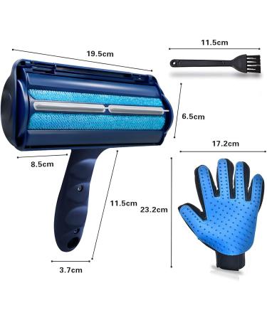 Top 2.0 Animal Hair Remover Lint Roller - Reusable Pet Lint Brush for Dog & Cat Hair - Effective for Furniture Bedding & Couch - Blue - Buy Online on GoSupps.com