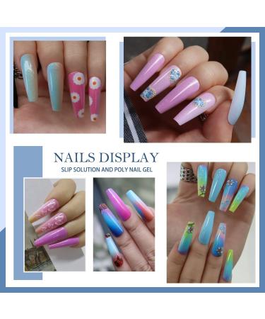 MAGIC ARMOR Slip Solution Poly Nail Gel Kit 5oz Slip Solution for Poly Nail Extension Anti-stick Gel Solution Liquid With Dual-Ended Gel Nail Brush Tip 8pcs Nail Clips Crystal Cup for Poly Nail Gel Nail Art Kit - Buy Online on GoSupps.com