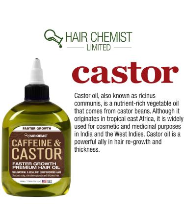 Hair Chemist Caffeine & Castor Hair Oil 7.1 oz. | Promotes Faster Hair Growth - Buy Online on GoSupps.com
