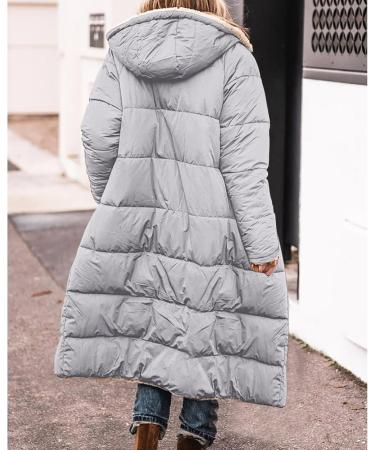 Women's Fleece Plush Jacket - Warm Fluffy Zippered Coat - Cozy Long Sleeve Winter Sweater - Breathable & Trendy Trench Coat in M - Buy Online on GoSupps.com