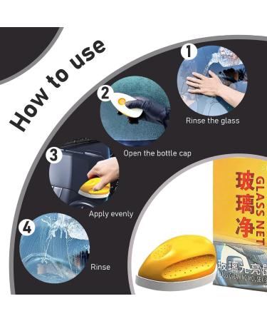 Glass Oil Film Remover Mouse-Shaped Car Glass Cleaner Brush for Clear Vision & Safe Driving Multi-Purpose Oil Film Remover for Car Window Home Window - Buy Online on GoSupps.com