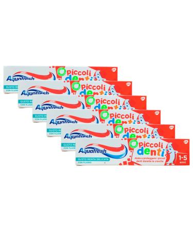 FEI FAN Small Toothpastes Helps Protect Small Teeth During Growth Delicate Mint Flavour Fluoride 1-5 Years -50ml (Pack of 6)