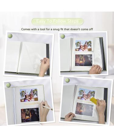 Popotop Large Self-Adhesive Photo Album - 40 Pages, DIY Scrapbook for Mom, Family, Baby & Wedding - Includes Metal Pen & Plastic Board - 11.5 x 10.6 - Grass Green - Buy Online on GoSupps.com