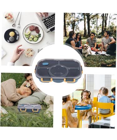 Alipis Box Lunch Box to Go Divided Lunch Containers Adults Multi-Function Bento Case Student Food Navy 28.5X19X6.5CM - Buy Online on GoSupps.com