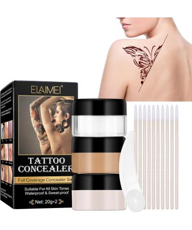 for Scars TattooConcealer Waterproof Sweat Proof Make Brighten Skin Base Full Up Cream FoundationsCover Conceal Concealer Body Professional Makeup Long Lasting Suitable for and Scars - Buy Online on GoSupps.com