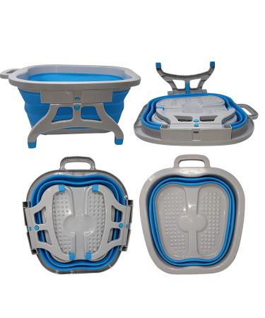 Lee Beauty Professional Large Foot Soaking Tub - Home Spa Bucket, Blue - Buy Online on GoSupps.com