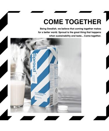 Sproud Plant Based Pea Milk 33.8 Fl Oz - Pack of 6 | Unsweetened, Powered by Pea Protein | Vegan, Non-Dairy, Non-GMO Milk Alternative - Buy Online on GoSupps.com