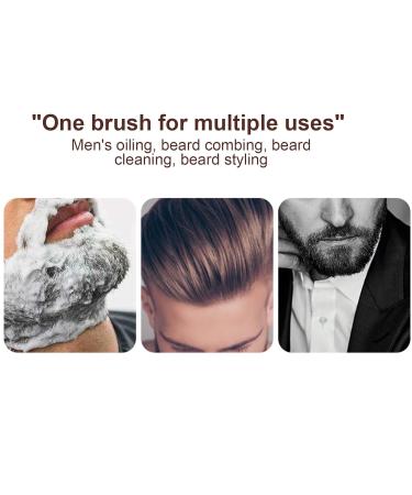 Karfri Beard Brush - Natural Pigeon Bristle Double-Sided Hair & Beard Care Tool for Men - Buy Online on GoSupps.com