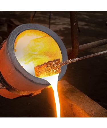 6kg Silicon Clay Graphite Crucible for Melting Metal - Black Foundry Cup Smelting Furnace for Gold Silver Copper Brass Aluminum Refining - Buy Online on GoSupps.com