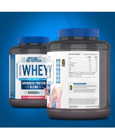 Applied Nutrition Critical Whey Protein Powder 2kg - High Protein Milkshake with BCAAs & Glutamine - White Chocolate Raspberry Flavor - Muscle Building Supplement (67 Servings) - Buy Online on GoSupps.com