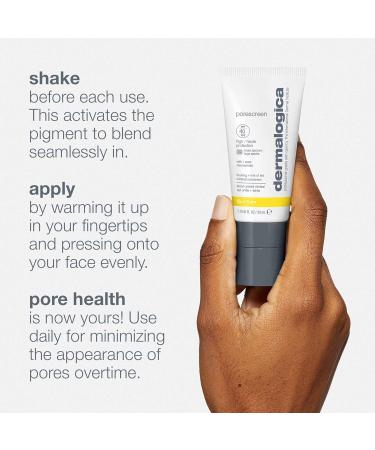 Dermalogica Porescreen Mineral Face Sunscreen SPF 40 | Pore-Reducing Primer & Zinc Oxide Protection - 1 fl oz - Buy Online on GoSupps.com