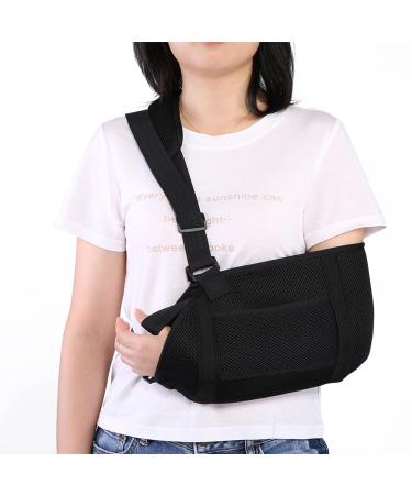 Arm Sling for Kids Child Arm Sling Adjustable Arm Support Sling with Waist Strap Shoulder Immobilizer for Kids Broken Elbow Wrist Arm Shoulder Injury Rotator Cuff for Left and Right Hand