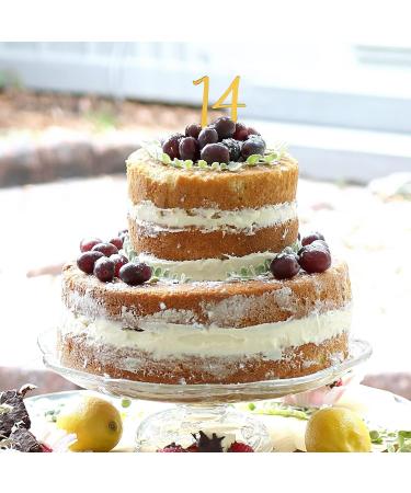 SAVITA 10pcs Acrylic Number Cake Topper with 0-9 Numbers Gold Number Cake Toppers Birthday Cake Toppers Numbers for Party Anniversary Celebration Birthday Wedding Cake Decorations (D20066) - Buy Online on GoSupps.com