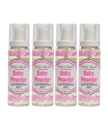 Infinix Baby Fresh Powder Fine Fragrance Mist 2 fl oz Pack of 4 Body Spray for Women Gentle and Long Lasting Perfume for Men & Women For Daily Use Baby powder 2 Fl Oz (Pack of 4)