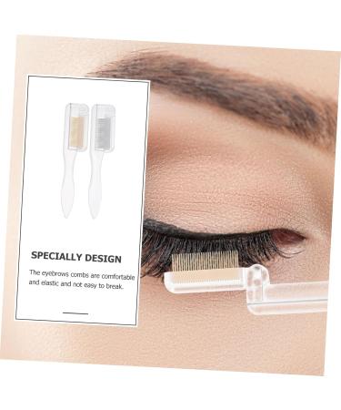 FOMIYES 4 Pcs Foldable Eyebrow Comb Set - Portable Eyebrow Brush & Mascara Comb for Eyelash Beauty | Multitool with Steel Teeth Handle - Buy Online on GoSupps.com