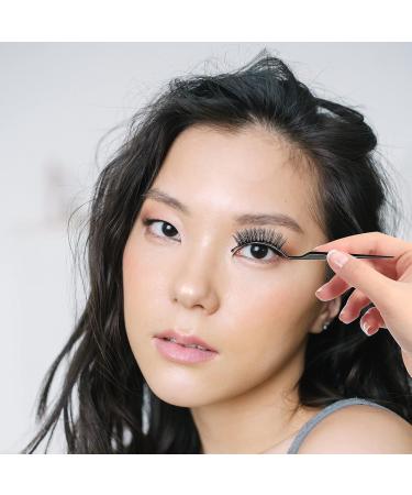 12 Pcs False Eyelashes Display Sticks - 3D Eyelash Extensions Applicator Tool for Easy Try-On & Grafting (Black & Transparent - Buy Online on GoSupps.com