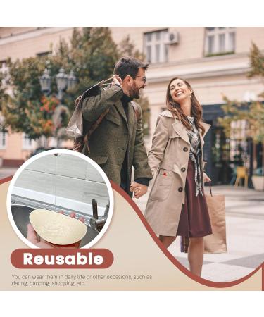 Bagentry 3 Pairs Reusable Shoulder Pads Removable Anti-Slip Shoulder Pads for Womens Clothing Washable Self Adhesive Foam Shoulder Push-Up Pads Men (Skin) - Buy Online on GoSupps.com