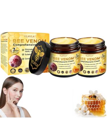 Bee Venom Comprehensive Cream Professional Bee Venom Skin Treatment Cream Bee Venom Skin Restoration Cream-50g Repair Moisturize and lift 3 in 1 for All skin Types (2 Pack)