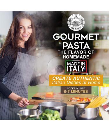 Morelli Red Chili Linguine Pasta - 8.8oz (250g) - Organic Italian Pasta from Italy - Non-GMO - Gourmet Red Pepper Pasta - Buy Online on GoSupps.com