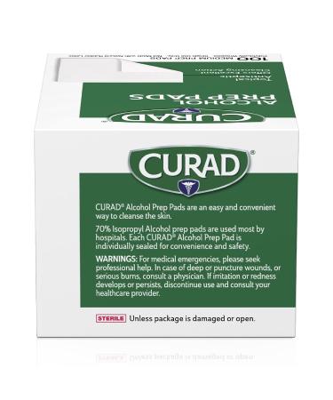CURAD Alcohol Prep Pads 400ct - Individually Wrapped Isopropyl Alcohol Wipes for First Aid & Cleansing - Buy Online on GoSupps.com