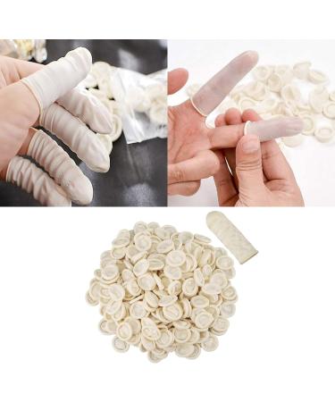 100pcs Latex Finger Cots - Anti-Static Finger Covers for Protection - Disposable Latex Finger Cots for Injuries - White - Buy Online on GoSupps.com