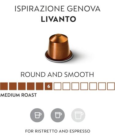 50 Nespresso Livanto Coffee Capsules  - Buy Online on GoSupps.com