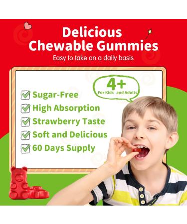 Magnesium Glycinate Gummies for Kids - Magnesium Glycinate Supplement - Buy Online on GoSupps.com