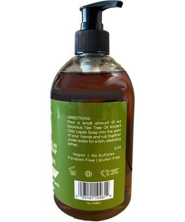 Buy Clay Liquid Soap with Tea Tree - 16 oz | Zion Health | International Shipping Available - Buy Online on GoSupps.com