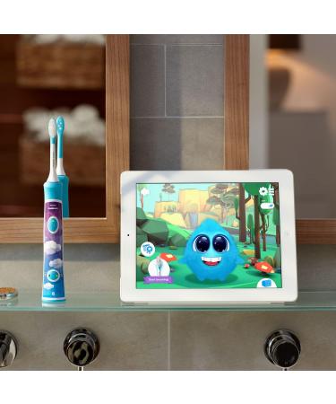 Philips Sonicare For Kids Electric Toothbrush HX6322 / 04 With Sound Technology For Children Gentle Cleaning Turquoise without heads in pack of 4 - Buy Online on GoSupps.com
