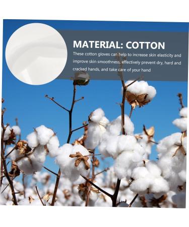 minkissy 15 Pairs Overnight Moisture Gloves Lotion Gloves Overnight Dry Hands Driving Jewelry Inspection Gloves Hydrating Gloves Running Diving Cutting Cotton Women's Moisturizing White - Buy Online on GoSupps.com