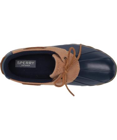 Sperry Women's Saltwater 1-Eye Rain Boot 9 - Tan/Navy - Waterproof Boot for Women - Buy Online on GoSupps.com