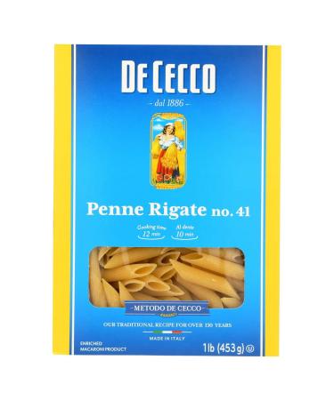 De Cecco Penne Rigate No. 41 1 lb (453 g)