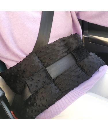 Ostomy Seatbelt Pillow Ostomy Driving Protector Stoma Shiled Ileostomy Urostomy Riding Guard No Squeezing Ostomate Must Have Supplies Minky Dot Black