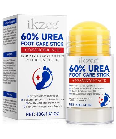 Cr me d'ur e 60 % pour les pieds - Soin intensif pour les talons craquel s et les peaux s ches - Cr me r paratrice avec 2 % d'acide salicylique 40 g (Lot de 1)