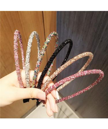 Fashionable 6-Piece Hair Ropes with Rhinestones & Crystals - Stylish Hair Accessories for Women & Girls | 6 Vibrant Colors - Buy Online on GoSupps.com