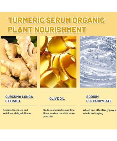 Turmeric Dark Spot Correcting Serum Niacinamide Serum Hydrating Serum Anti Aging Brightening Face Serum For Pure Skin Glow Face Serum Reduce Wrinkles Acne For Face Moisturizes Face Skincare - Buy Online on GoSupps.com