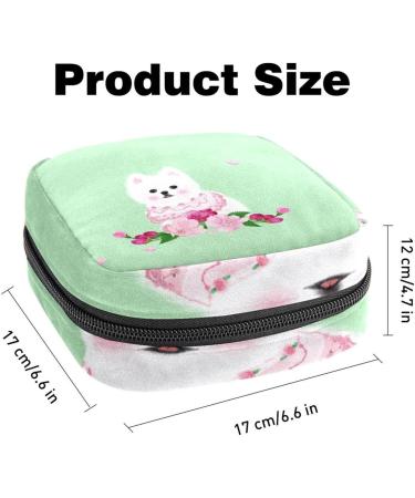 Shop Cute Dog Wreath Napkin Storage Bag - Portable Period Bag for Women & Teens Menstrual Cup Holder & Breastfeeding Pillow Organizer - Buy Online on GoSupps.com