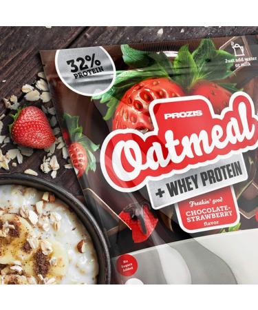 Prozis Oatmeal + Whey - Oats and Whey 1000g Strawberry Cheesecake - Buy Online on GoSupps.com