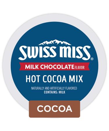Swiss Miss Milk Chocolate Hot Cocoa Keurig Single-Serve K Cup Pods, 44Count, Milk Chocolate Hot Cocoa, 44Count, Blue Milk Chocolate 44 Count (Pack of 1)