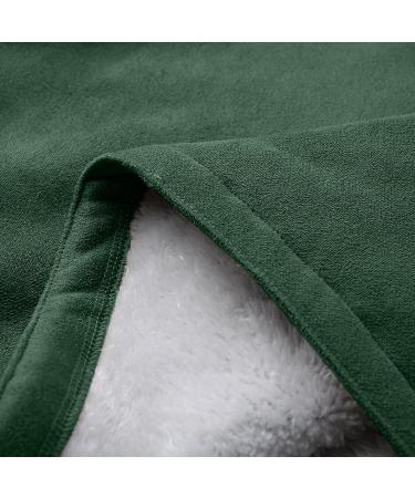 Buy Ronony Elegant Hoodie for Teen Girls | Warm Windbreaker & Long Coat - 4XL Green - Buy Online on GoSupps.com