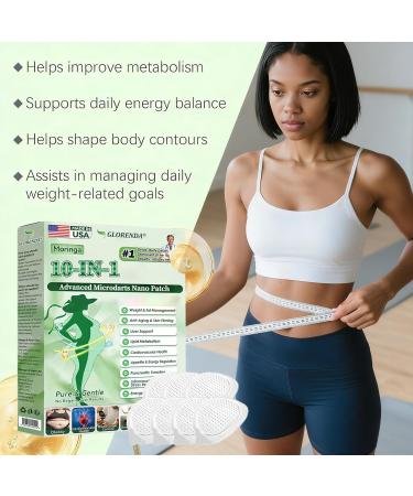 TLOPA GLORENDA Moringa 10-in-1 Nano Microdarts Patch 2026 New Glorenda Moringa Patch Natural Patches for Women and Men - Gentle Formula for All Skin (3 boxes) - Buy Online on GoSupps.com