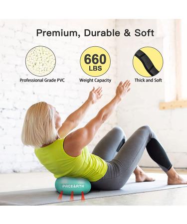 9 Inch Small Exercise Ball for Pilates, Barre & Yoga | Green Mini Bender Ball with Pump for Home Workout & Physical Therapy - Buy Online on GoSupps.com