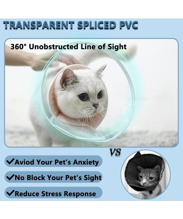 Crazy Felix Cat Cone - Soft Comfortable Collar for Cats, Blue - Neck 7-10 - Buy Online on GoSupps.com