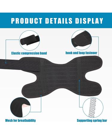 Galvaran Knee Brace | Meniscus & Joint Pain Relief | Adjustable Breathable Support for Sports Injuries | Black M(Left) - Buy Online on GoSupps.com