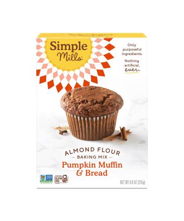 Simple Mills Almond Flour Baking Mix, Pumpkin Muffin & Bread Mix - Gluten Free, Plant Based, Paleo Friendly, 9 Ounce (Pack of 1) Pumpkin Muffin & Bread Mix 9 Ounce (Pack of 1)